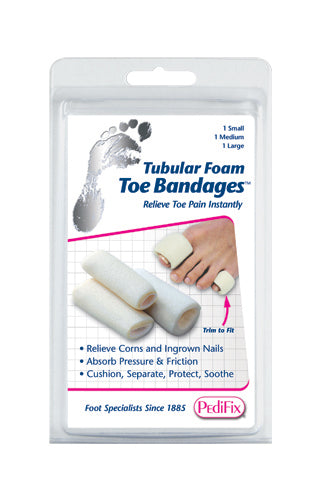 Tubular-Foam Toe Bandage  Pk/3 Small (Toe Immobilizer) - Img 1