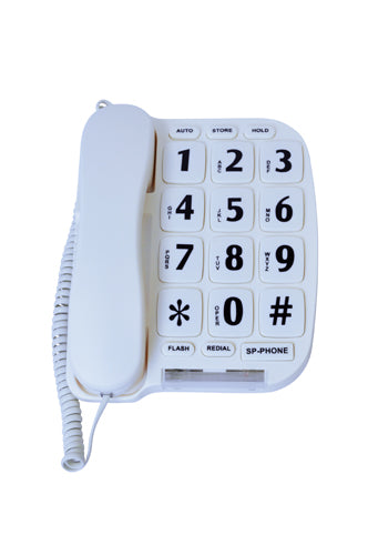 Large Button Telephone with Speaker Phone and Voice Amp (Visual & Hearing Impaired Aids) - Img 1