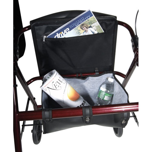 Rollator  Aluminum w/Fold-Up & Remov Back  Padded Seat Red (Standard 4-Wheel Rollators) - Img 2