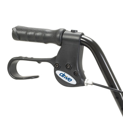 Rollator  Aluminum w/Fold-Up & Remov Back  Padded Seat Red (Standard 4-Wheel Rollators) - Img 3