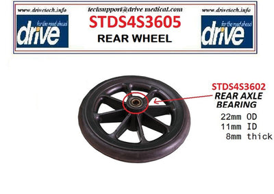 Rear Wheel for 10950BSV 1each (Wheelchair - Transport) - Img 1
