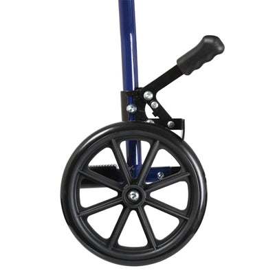 Aluminum Transport Chair w/ Footrests  Blue (Wheelchair - Transport) - Img 7