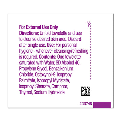 Hygea® Scented Obstetrical Towelette, Individual Pack, 1 Case of 1000 (Skin Care) - Img 2