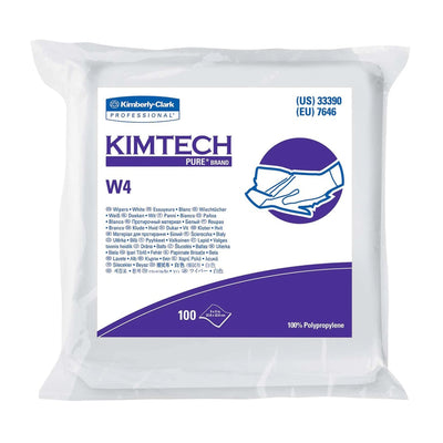 Kimtech™ Pure W4 Cleanroom Wipe, 100 per Box, 1 Case of 500 (Pads, Sponges and Task Wipes) - Img 1