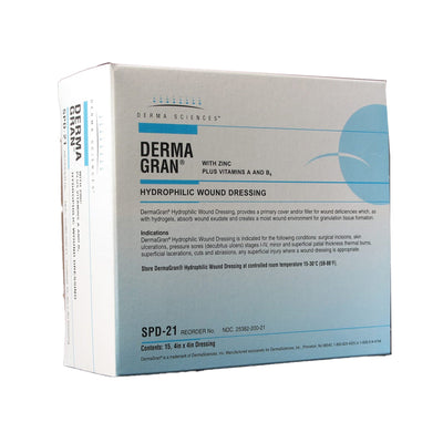 Dermagran® B Zinc Impregnated Dressing, 4 x 4 Inch, 1 Case of 60 (Advanced Wound Care) - Img 1