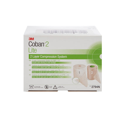 3M™ Coban™2 Lite Self-adherent / Pull On Closure 2 Layer Compression Bandage System, 1 Case of 8 (General Wound Care) - Img 3