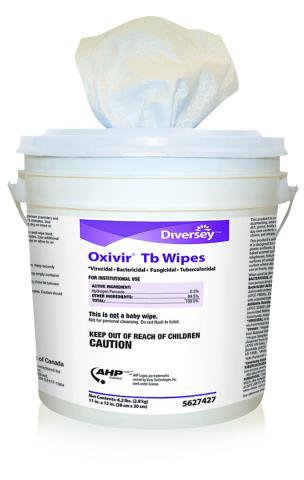 Diversey™ Oxivir® Tb Surface Disinfectant Wipes, 160 count, 1 Case of 640 (Cleaners and Disinfectants) - Img 1