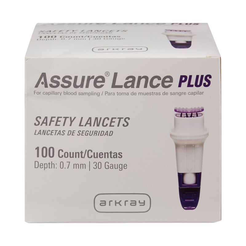 Assure® Lance Plus Safety Lancet, 1 Box of 100 (Diabetes Monitoring) - Img 1