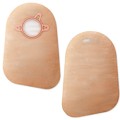 New Image™ Two-Piece Closed End Beige Filtered Ostomy Pouch, 9 Inch Length, 2¾ Inch Flange, 1 Each (Ostomy Pouches) - Img 1