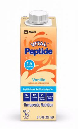 Vital® Peptide 1.5 Vanilla Oral Supplement, 8 oz. Carton, 1 Case of 24 (Nutritionals) - Img 1