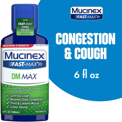 Mucinex® Fast-Max™ DM Max Guaifenesin / Dextromethorphan Cold and Cough Relief, 1 Each (Over the Counter) - Img 4