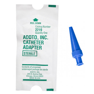 Addto Catheter / Syringe Adapter, 1 Box of 100 (IV Therapy Accessories) - Img 1