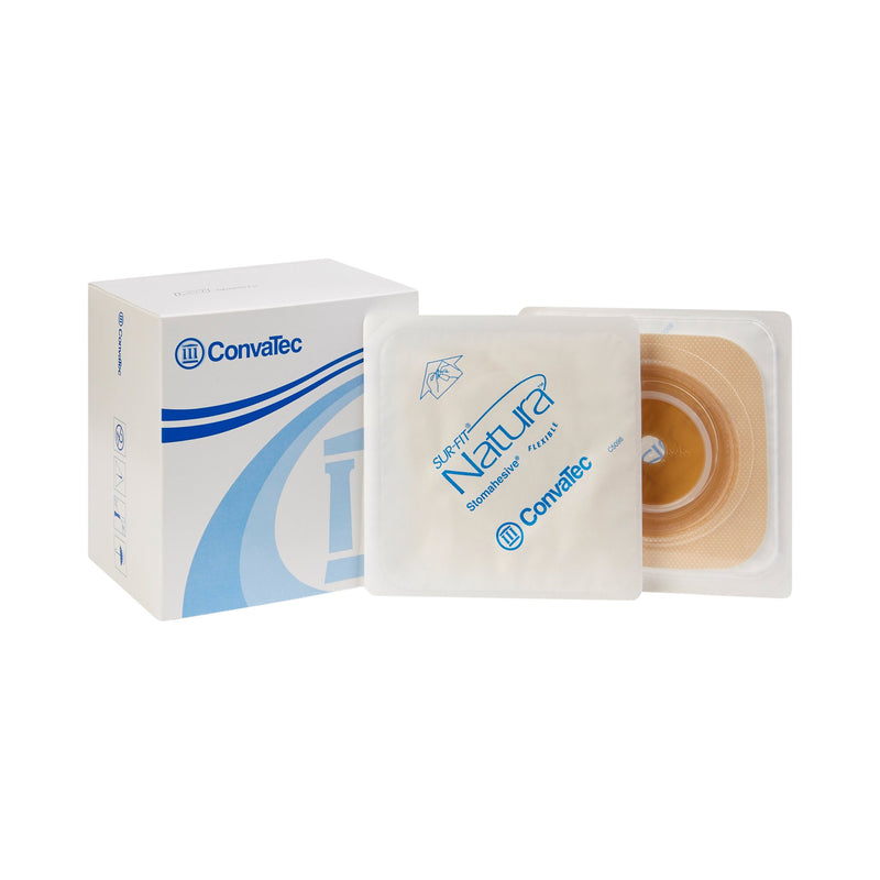 Sur-Fit Natura® Colostomy Barrier With Up to 1-1¼ Inch Stoma Opening, Tan, 1 Each (Barriers) - Img 1