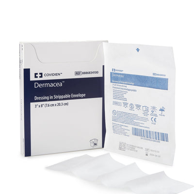 DRESSING, NON-ADHERENT SURGICAL DERMACEA 3"X8" (36/BX) (General Wound Care) - Img 1