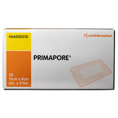 Primapore White Adhesive Dressing, 8 x 15 Centimeter, 1 Case of 200 () - Img 2