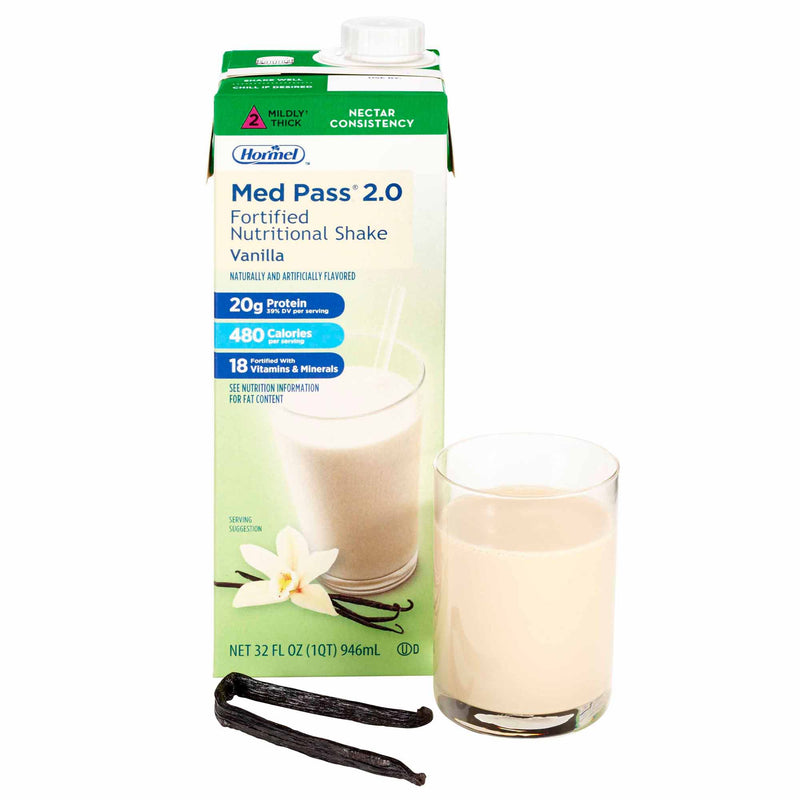 Med Pass® 2.0 Vanilla Oral Supplement, 32 oz. Carton, 1 Case of 12 (Nutritionals) - Img 2