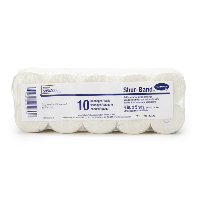 Shur-Band® LF Single Hook and Loop Closure Elastic Bandage, 4 Inch x 5 Yard, 1 Roll (General Wound Care) - Img 3