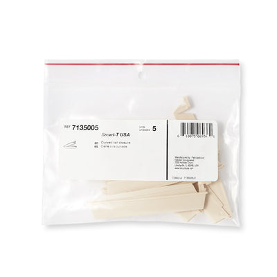 CLOSURE, CURVED TAIL SECURE-T (5/BX) (Ostomy Accessories) - Img 1