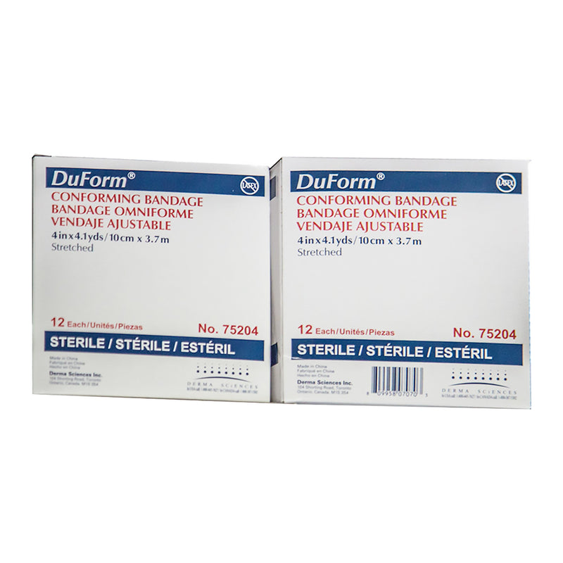 Duform Sterile Conforming Bandage, 4 Inch x 4-1/10 Yard, 1 Each (General Wound Care) - Img 1