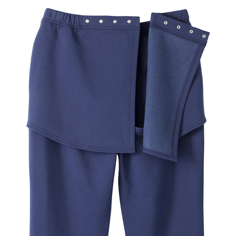 PANTS, SEATLESS F/W/C MENS FLEECE BCK FLAP NAVY 2XLG (Pants and Scrubs) - Img 4