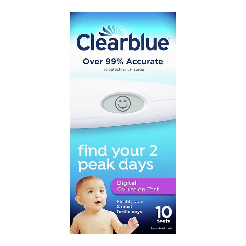 OVULATION TEST, CLEAR BLU DIG 10TEST (Test Kits) - Img 1