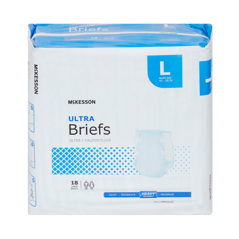 McKesson Ultra Heavy Absorbency Incontinence Brief, Large, 1 Bag () - Img 7