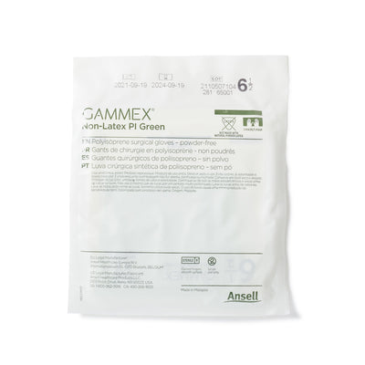 Gammex® Non-Latex PI Green Polyisoprene Surgical Glove, Size 6.5, Light Green, 1 Box of 50 () - Img 3