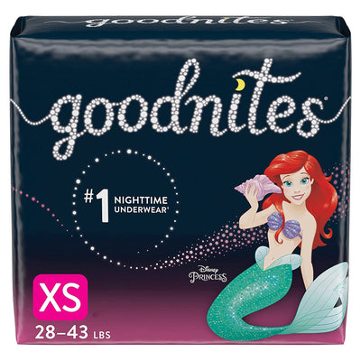 Goodnites® Girls Heavy Absorbency Nighttime Underwear, X-Small, 1 Case of 44 () - Img 1