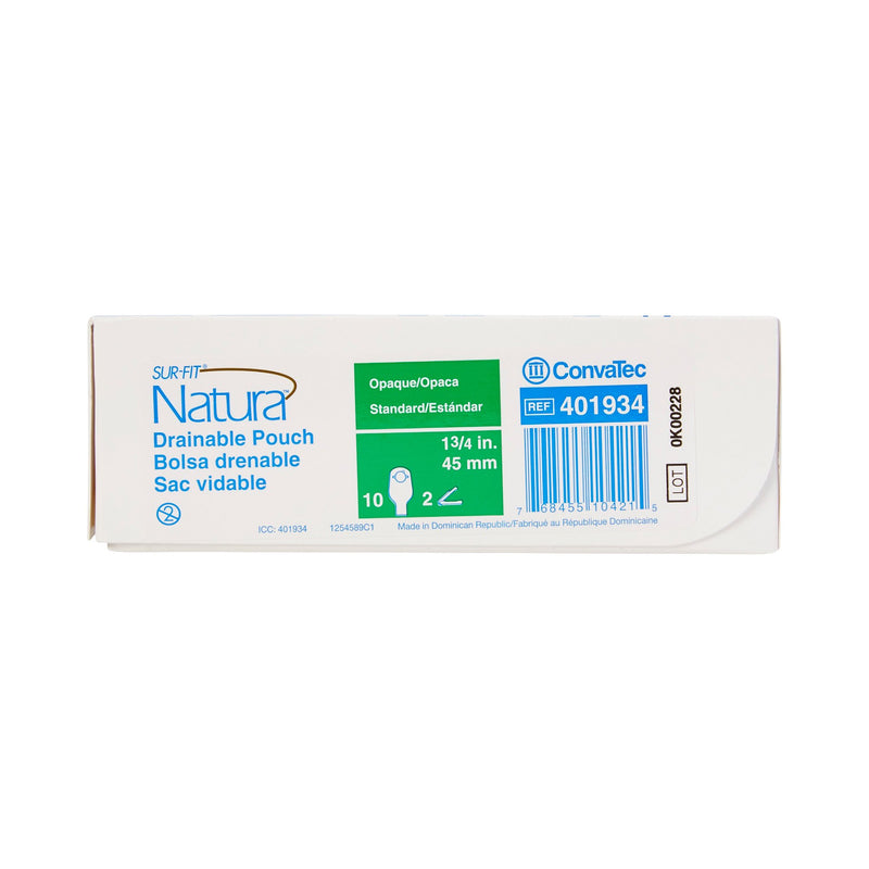 Sur-Fit Natura® Drainable Opaque Colostomy Pouch, 12 Inch Length, 1¾ Inch Flange, 1 Each (Ostomy Pouches) - Img 4