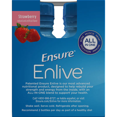 Ensure® Enlive® Advanced Nutrition Shake Strawberry Oral Supplement, 8 oz Bottle, 1 Case of 24 (Nutritionals) - Img 2