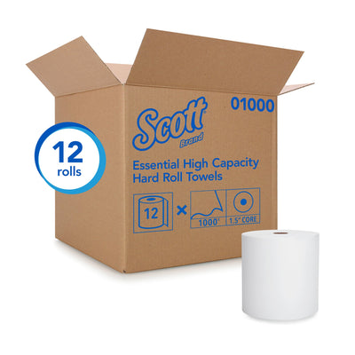 Scott Paper Towels, Hardwound, Continuous Roll, 8", White, 1 Roll (Paper Towels) - Img 3