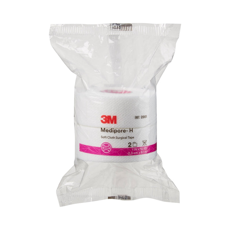 3M™ Medipore™ H Cloth Medical Tape, 1 Inch x 10 Yard, White, 1 Roll (General Wound Care) - Img 2