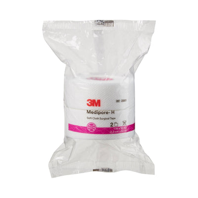 3M™ Medipore™ H Cloth Medical Tape, 1 Inch x 10 Yard, White, 1 Case of 24 (General Wound Care) - Img 2