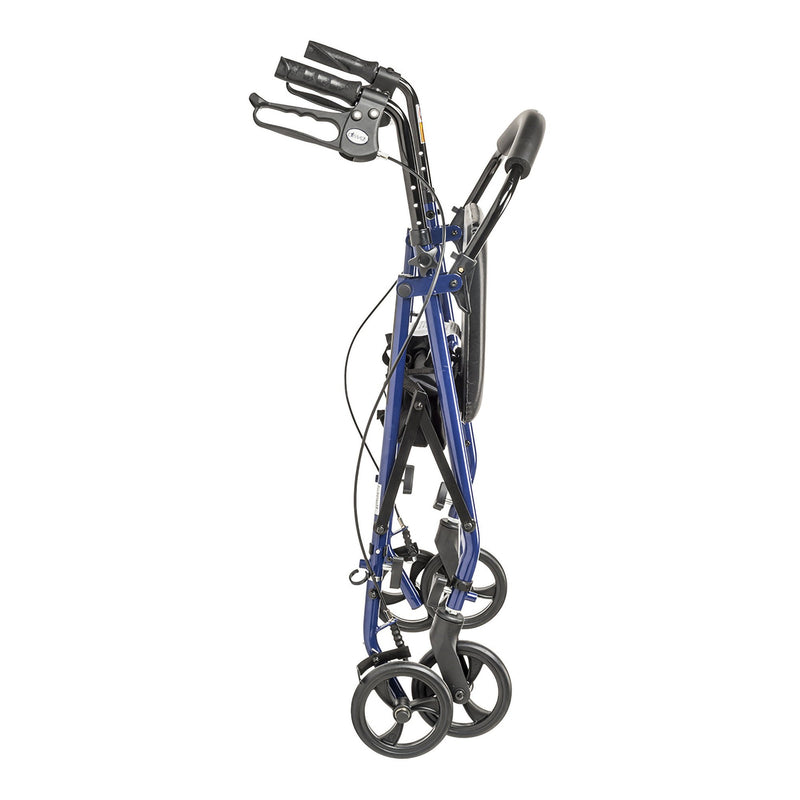 drive™ Steel Rollator with 6 Inch Wheels, Blue, 1 Each (Mobility) - Img 4