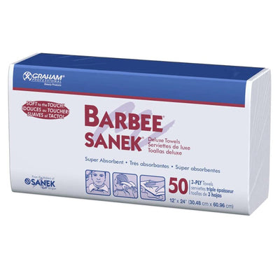 Barbee® White Procedure Towel, 12 x 24 Inch, 1 Case of 500 (Procedure Towels) - Img 1