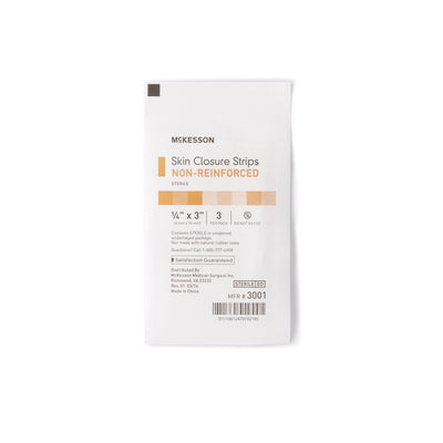 McKesson Non-Reinforced Skin Closure Strip, 1/4 x 3 Inch, 1 Box of 50 (Skin Closure Strips) - Img 3