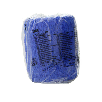 3M™ Coban™ Self-adherent Closure Cohesive Bandage, 3 Inch x 5 Yard, Blue, 1 Box of 24 (General Wound Care) - Img 3