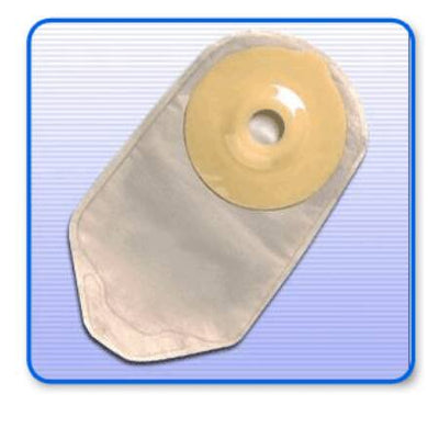 Securi-T™ One-Piece Drainable Transparent Urostomy Pouch, 10 Inch Length, 1-1/8 Inch Stoma, 1 Box of 10 (Ostomy Pouches) - Img 1