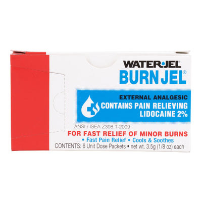 Water Jel® Burn Jel® Burn Relief, 3.5-gram packet, 1 Box of 6 (Over the Counter) - Img 1