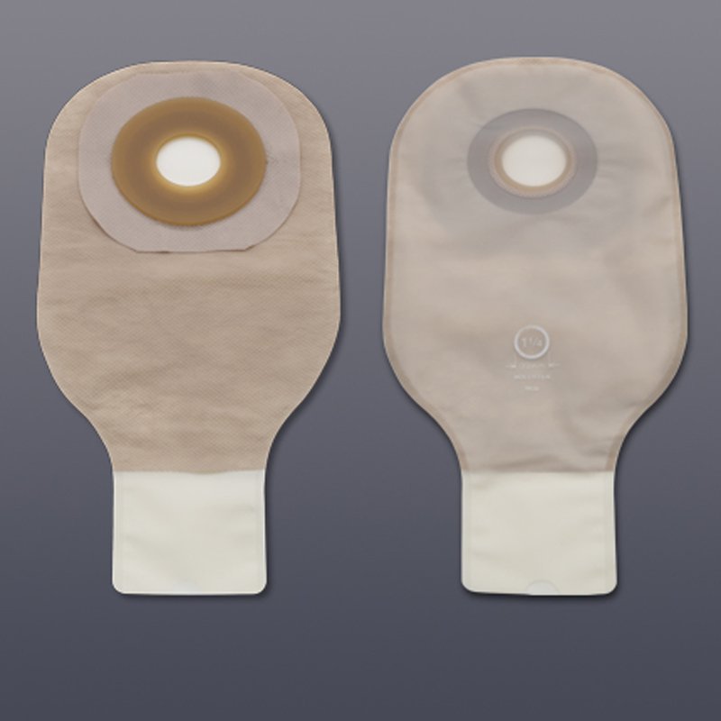 Premier™ Flextend™ One-Piece Drainable Transparent Colostomy Pouch, 12 Inch Length, 1¾ Inch Stoma, 1 Box of 10 (Ostomy Pouches) - Img 1