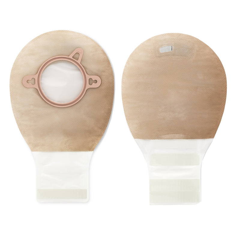 New Image™ Two-Piece Drainable Beige Filtered Ostomy Pouch, 7 Inch Length, 2¼ Inch Flange, 1 Box of 20 (Ostomy Pouches) - Img 1