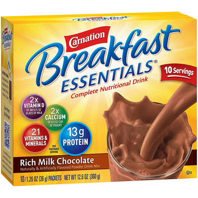 Carnation Breakfast Essentials® Chocolate Oral Supplement, 1.26 oz. Packet, 1 Each (Nutritionals) - Img 1