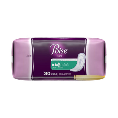 Poise Bladder Control Pads, Light Absorbency, Regular Length, 1 Pack of 30 () - Img 4