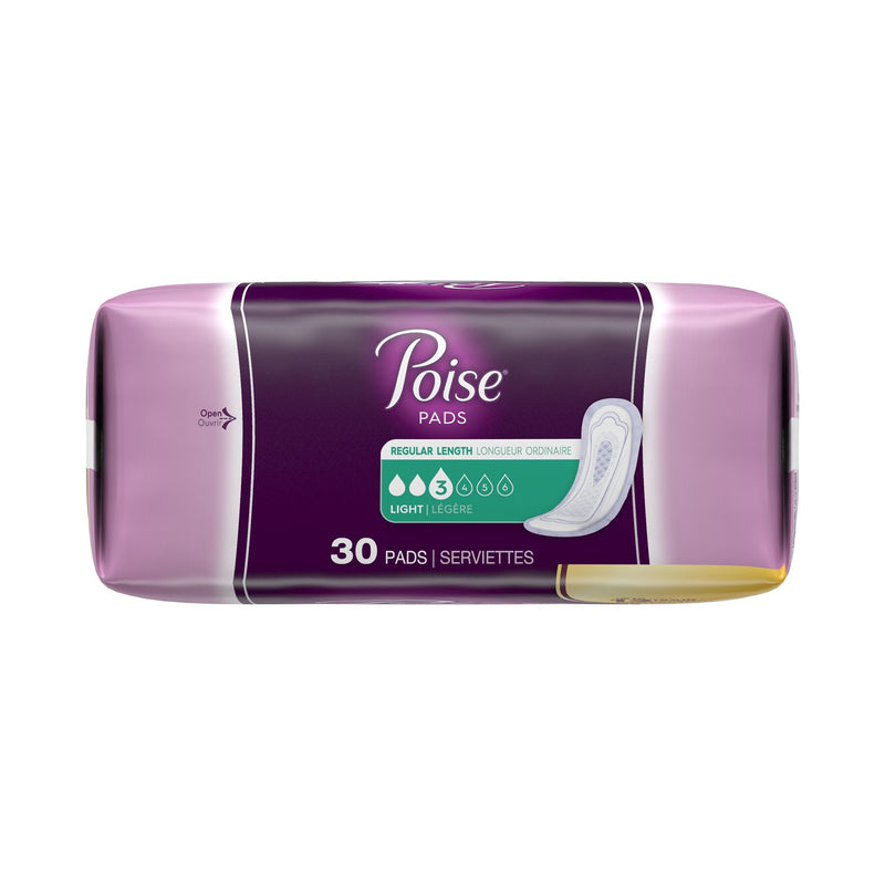 Poise Bladder Control Pads, Light Absorbency, Regular Length, 1 Pack of 30 () - Img 4