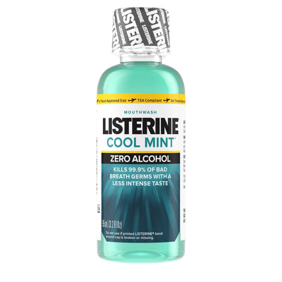 Listerine® Zero® Clean Mint Mouthwash, 3.2 oz. Bottle, 1 Each (Mouth Care) - Img 1