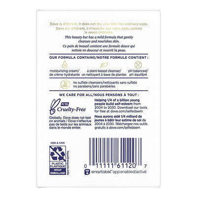 SOAP, DOVE BAR SENSITIVE SKIN UNSCNTD 4.25OZ (2/PK (Skin Care) - Img 2