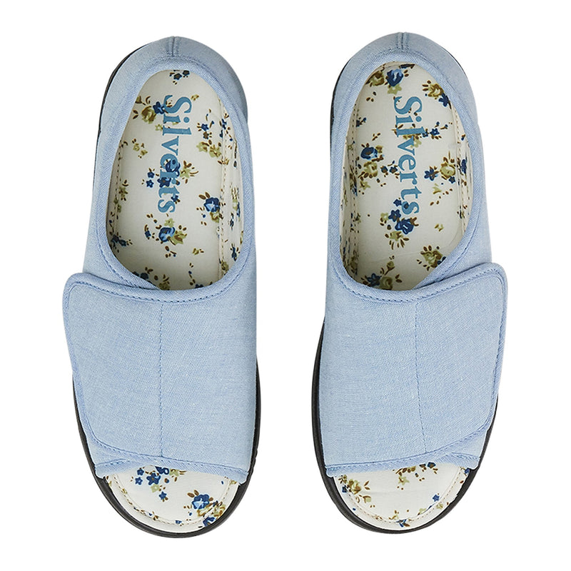 SHOE, SANDAL IN/OUTDOOR WMNS EASY CLSR OPEN TOE DENIM SZ10 (Shoes) - Img 2