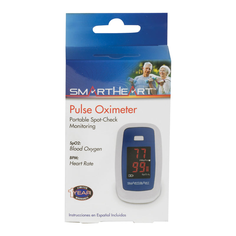 SmartHeart Fingertip Pulse Oximeter for Blood Oxygen Saturation, Economy, 1 Each (Oximetry) - Img 2