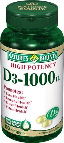 Nature's Bounty® Vitamin D-3 Supplement, 1 Bottle (Over the Counter) - Img 1