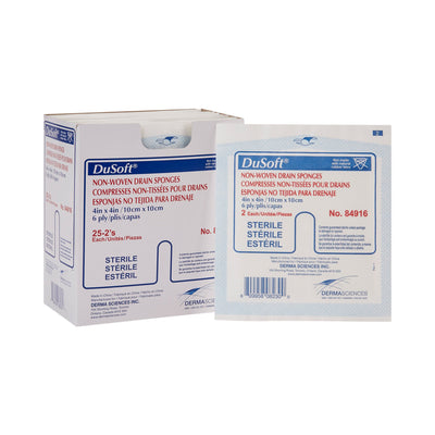 Dumex IV/Drain Split Dressing, 4 x 4 Inch, 1 Case of 300 (General Wound Care) - Img 1